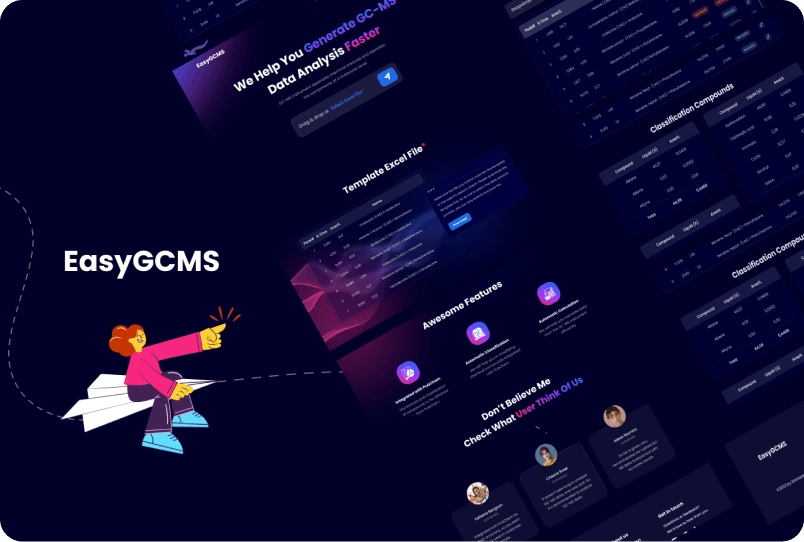 Easy GCMS : Data Generator Site to Analyze GC-MS Data